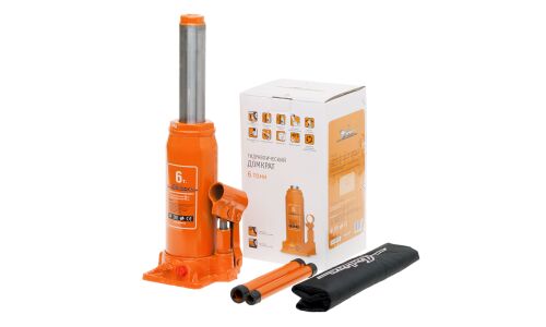 Домкрат гидравлический бутылочный Airline, 6000кг, подъем 200-405мм, сумка