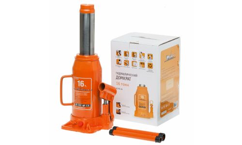 Домкрат гидравлический бутылочный Airline, 16000кг, подъем 250-490мм