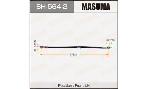 Шланг тормозной Masuma для Toyota Camry, Lexus ES350, передний, левый, арт. bh-564-2