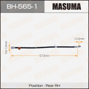 Шланг тормозной Masuma для Toyota Camry, Lexus ES350, задний, правый, арт. bh-565-1 Шланг тормозной Masuma для Toyota Camry, Lexus ES350, задний, правый, арт. bh-565-1