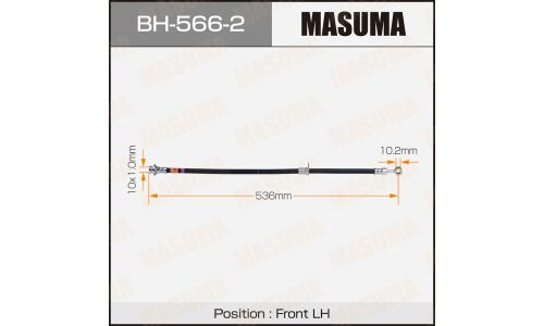 Шланг тормозной Masuma Sz- /front/ Escudo TD54W,TD94W LH