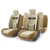 Чехлы Autoprofi Comfort, для передних и задних сидений, велюр, бежевый цвет, пропорции 40:60, 50:50, 60:40, 11 предметов, арт. COM-1105 D.BE/L.BE Чехлы Autoprofi Comfort, для передних и задних сидений, велюр, бежевый цвет, пропорции 40:60, 50:50, 60:40, 11 предметов, арт. COM-1105 D.BE/L.BE