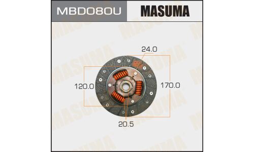 Диск сцепления  "Masuma"  170*120*24*20.5  (1/10)