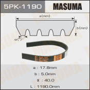 Ремень ручейковый Masuma 5PK-1190
