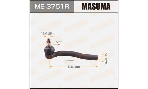 Наконечник рулевой тяги Masuma, правый, арт. ME-3751R