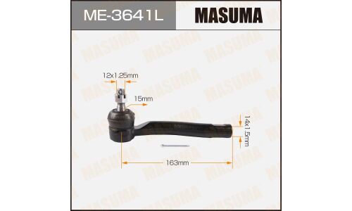 Наконечник рулевой тяги Masuma, левый, арт. ME-3641L