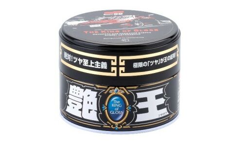Полироль кузова Soft 99 The King Of Gloss, для тёмных автомобилей, защитный, водоотталкивающий, банка 300г, (+губка), арт. 00177