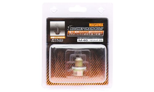 Болт маслосливной с магнитом Masuma Nissan 12х1.25mm VG33,VQ35,QG18,SR16,YD22,QR20,25,KA24