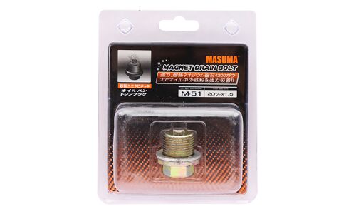 Болт маслосливной с магнитом Masuma, для Subaru, M20х1.5(R), арт. M-51