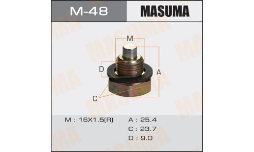 Болт маслосливной с магнитом Masuma Toyota CAMI, RUSH