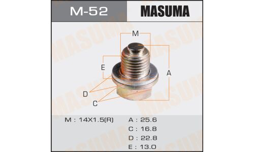 Болт маслосливной с магнитом Masuma Mitsubishi