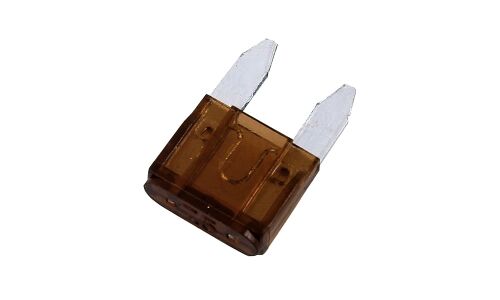 Предохранитель автомобильный, флажковый, мини (MINI S1035-1/FN), коричневый, 7.5А, комплект 100 шт