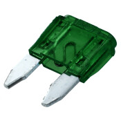 Предохранитель автомобильный, флажковый, мини (MINI S1035-1/FN), зелёный, 30А, комплект 100 шт