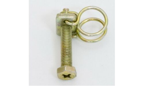 Хомут проволочный Ø10мм, оцинкованная сталь W1, резьба M5x25, диаметр проволоки 1.6мм, 1 шт