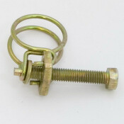 Хомут проволочный Ø13мм, оцинкованная сталь W1, резьба M5x25, диаметр проволоки 1.6мм, 1 шт