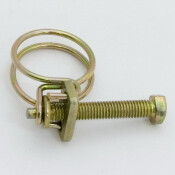 Хомут проволочный Ø16мм, оцинкованная сталь W1, резьба M5x25, диаметр проволоки 1.6мм, 1 шт