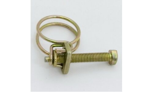 Хомут проволочный Ø16мм, оцинкованная сталь W1, резьба M5x25, диаметр проволоки 1.6мм, 1 шт
