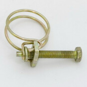 Хомут проволочный Ø19мм, оцинкованная сталь W1, резьба M5x30, диаметр проволоки 1.8мм, 1 шт