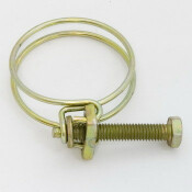 Хомут проволочный Ø32мм, оцинкованная сталь W1, резьба M6x38, диаметр проволоки 2.0мм, 1 шт