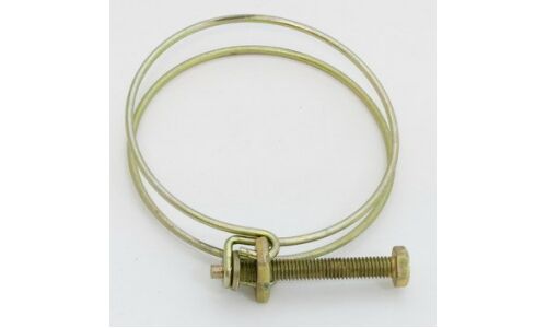 Хомут проволочный Ø64мм, оцинкованная сталь W1, резьба M6x48, диаметр проволоки 2.3мм, 1 шт