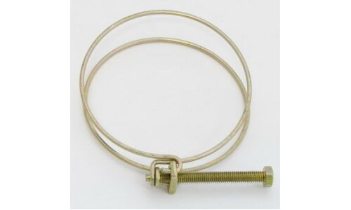 Хомут проволочный Ø76мм, оцинкованная сталь W1, резьба M6x48, диаметр проволоки 2.3мм, 1 шт