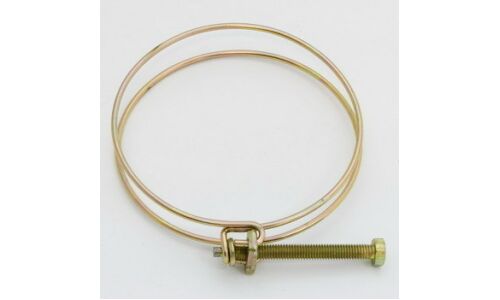 Хомут проволочный Ø83мм, оцинкованная сталь W1, резьба M6x48, диаметр проволоки 2.3мм, 1 шт