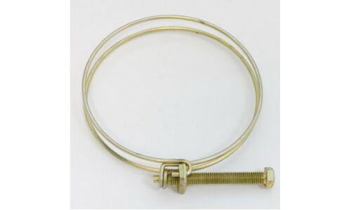 Хомут проволочный Ø102мм, оцинкованная сталь W1, резьба M6x48, диаметр проволоки 2.3мм, 1 шт