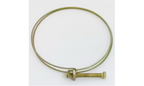 Хомут проволочный Ø152мм, оцинкованная сталь W1, резьба M6x48, диаметр проволоки 2.3мм, 1 шт