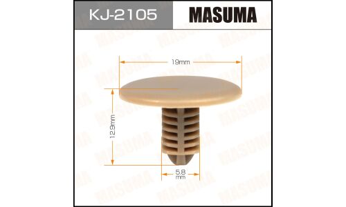 Клипса крепежная Masuma KJ-2105 (OEM 90671-SB3-003ZN)