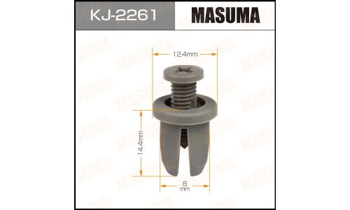 Клипса крепежная Masuma KJ-2261 салонная, серая (OEM 01553-03613)