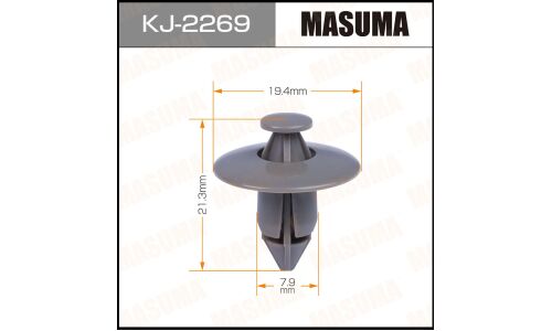 Клипса крепёжная обшивки салона Masuma, для Nissan, арт. KJ-2269
