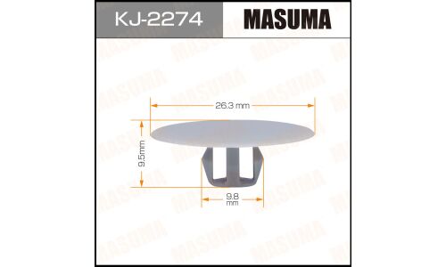 Клипса крепёжная шумоизоляции капота Masuma, для Mitsubishi, арт. KJ-2274