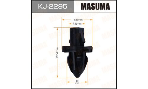 Клипса крепежная Masuma KJ-2295 (OEM 90661-S47-003)
