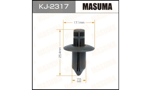 Клипса крепёжная обшивки двери и салона Masuma, для Nissan, арт. KJ-2317