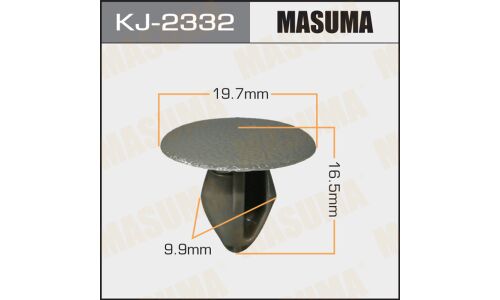 Клипса крепежная Masuma KJ-2332 салонная, серая (OEM 01553-04961)