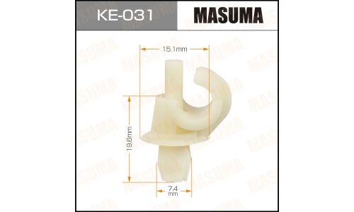 Клипса крепежная Masuma KE-031 (OEM 1H0823397)