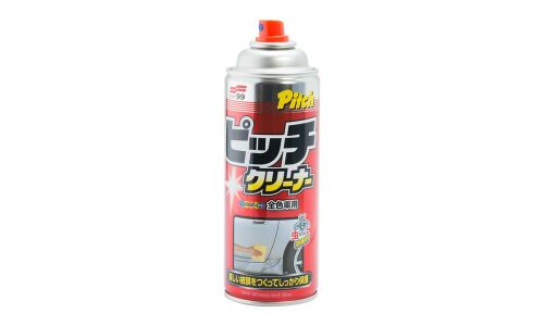 Очиститель кузова Soft 99 Pitch Cleaner, с силиконом и воском, от следов дёгтя, гудрона, смолы и масла, аэрозоль 420мл, арт. 02026