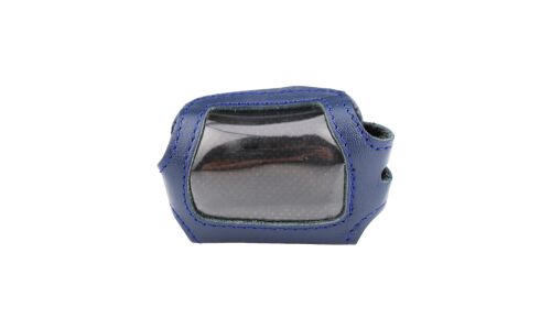 Чехол на брелок сигнализации Star-Line A4/A6/A8 кожаный синего цвета
