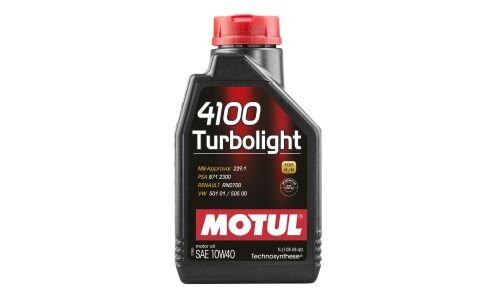 Масло моторное MOTUL 4100 Turbolight 10w40 полусинтетическое, API SN/CF, ACEA A3/B4, универсальное, 1л, арт. 102774/108644