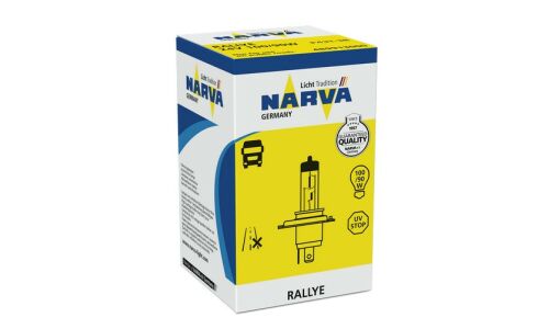 Лампа галогенная Narva Rallye H4 (P43t, T16), 24В, 100/90Вт, 3000К, 1 шт, арт. 48991