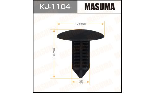 Клипса крепёжная деталей салона Masuma, для Toyota, арт. KJ-1104