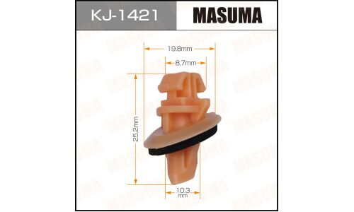 Клипса крепежная Masuma KJ-1421 (OEM 75394-60030)