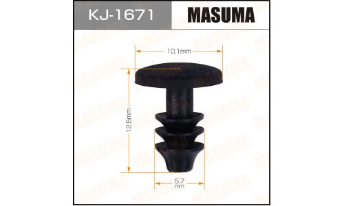 Клипса крепёжная уплотнителей дверей Masuma, для Mitsubishi, арт. KJ-1671