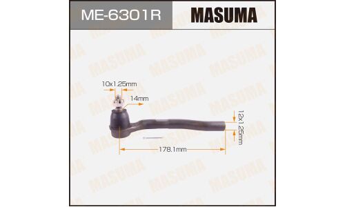 Наконечник рулевой тяги Masuma, правый, арт. ME-6301R