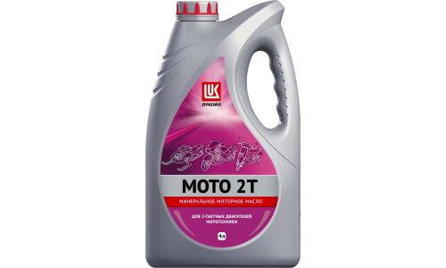 Масло для мототехники Лукойл Мото 2Т, минеральное, API ТС, JASO FB, 2-тактное, 4л, арт. 19557