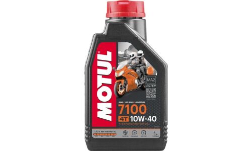 Масло для мотоциклов MOTUL 7100 10w40, синтетическое, API SN, JASO MA2, 4-тактное, 1л, арт. 112874