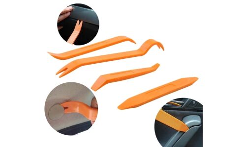 Набор инструментов для демонтажа обшивки салона (пластиковые лопатки), комплект 4 предмета, арт. V-009/V-04