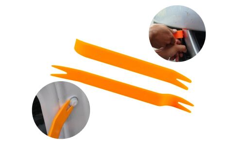 Набор инструментов для демонтажа обшивки салона (пластиковые лопатки), комплект 2 предмета, арт. V-010