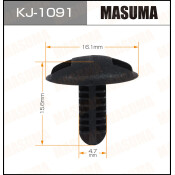 Клипса крепёжная обшивки салона Masuma, для Lexus, Toyota, арт. KJ-1091