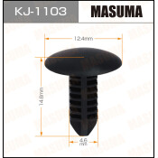 Клипса крепёжная деталей салона Masuma, для Lexus, Toyota, арт. KJ-1103